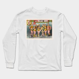 The Great Wallace Shows Vintage Poster 1898 Long Sleeve T-Shirt